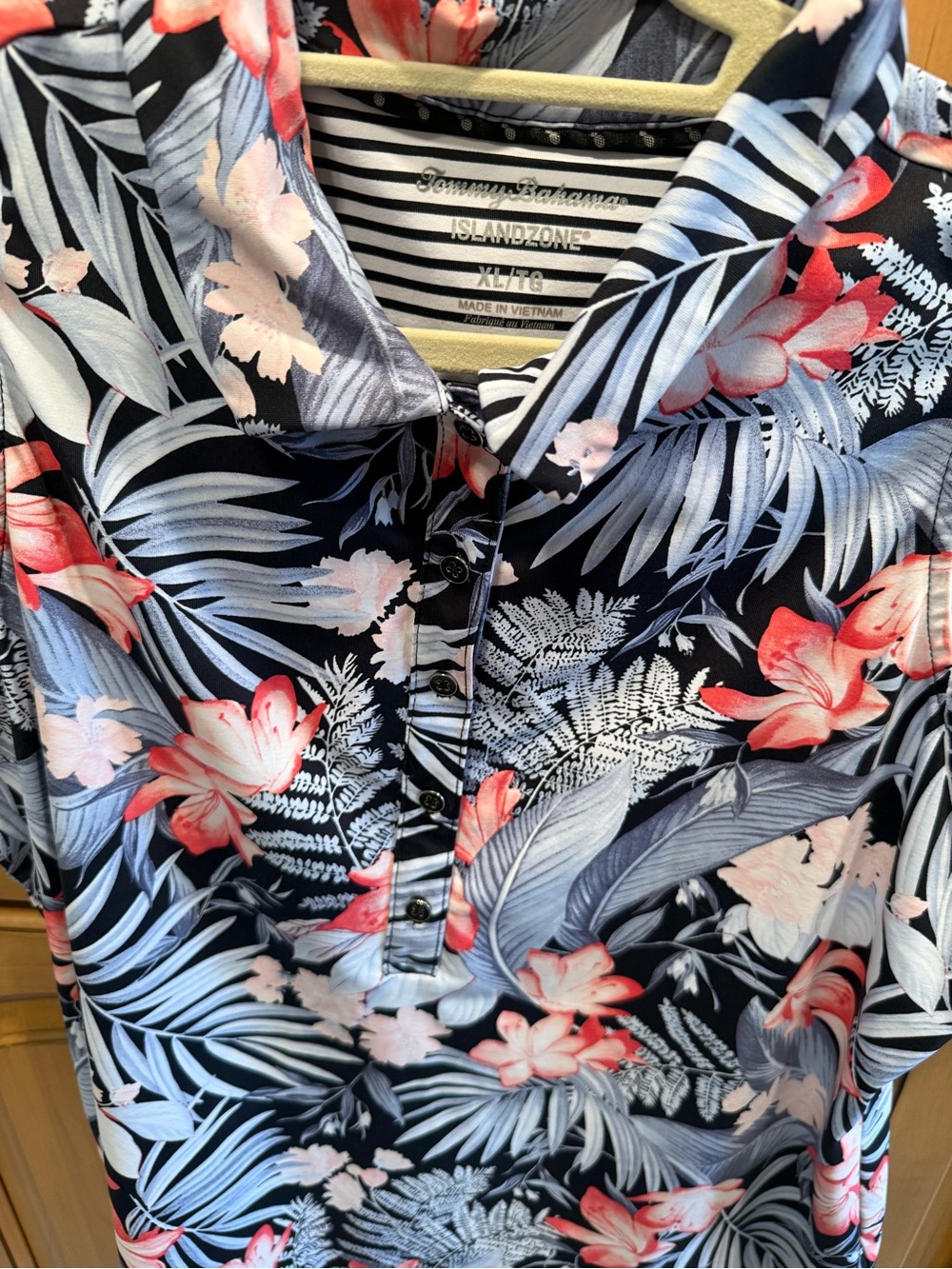 Tommy Bahama IslandZone tropical sleeveless polo shirt women’s xl - Picture 3 of 6
